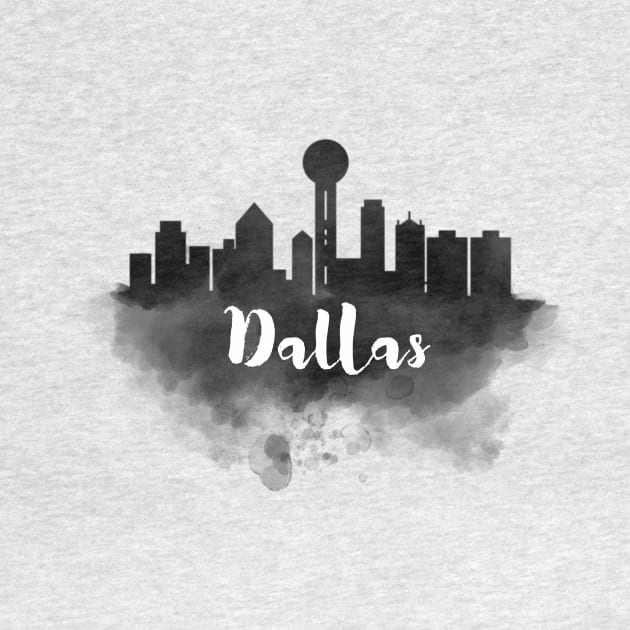 Dallas watercolor by kursatunsal